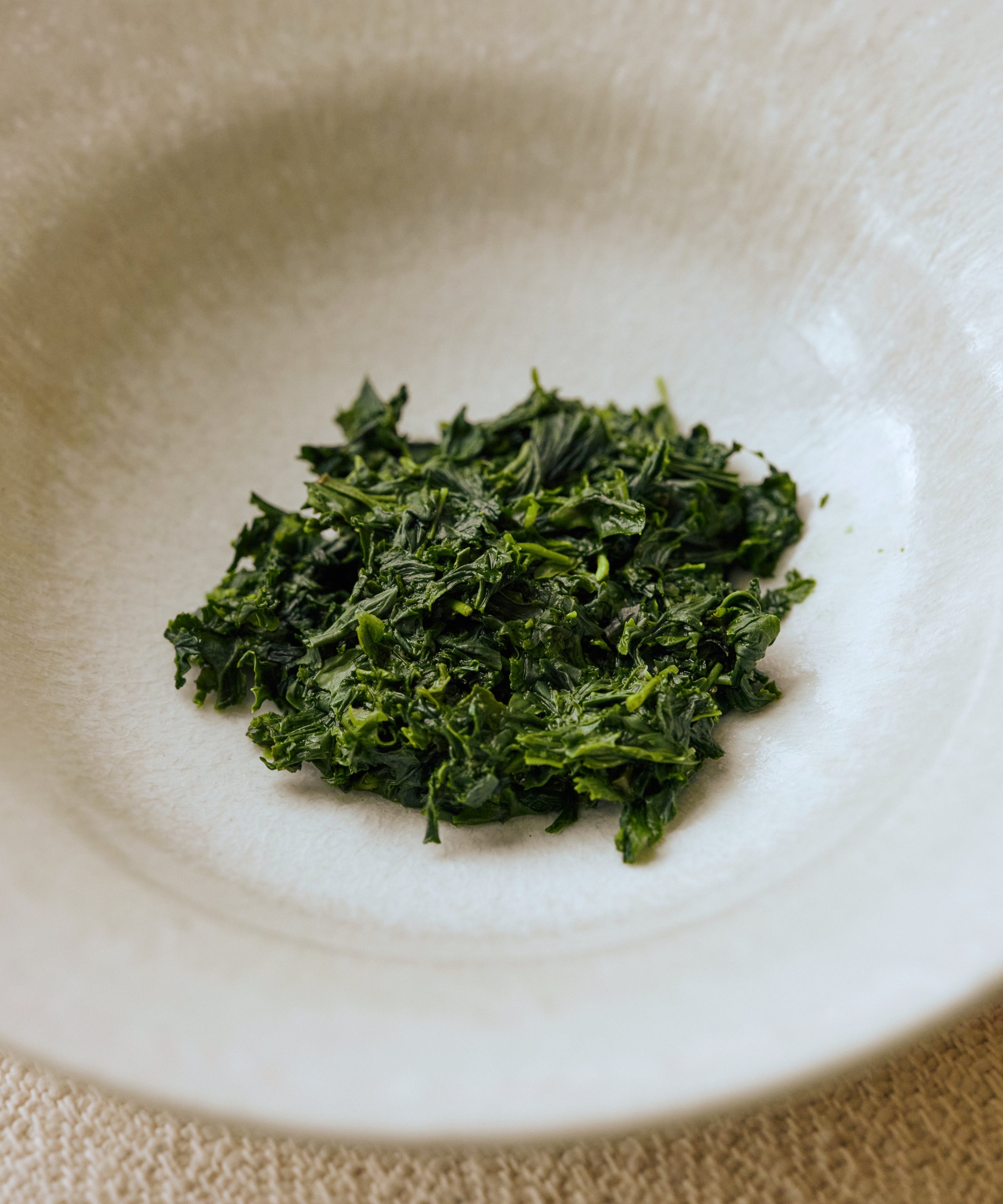 Brewed Yame Gyokuro Jun showing dense liquor with salinity and emerging florality