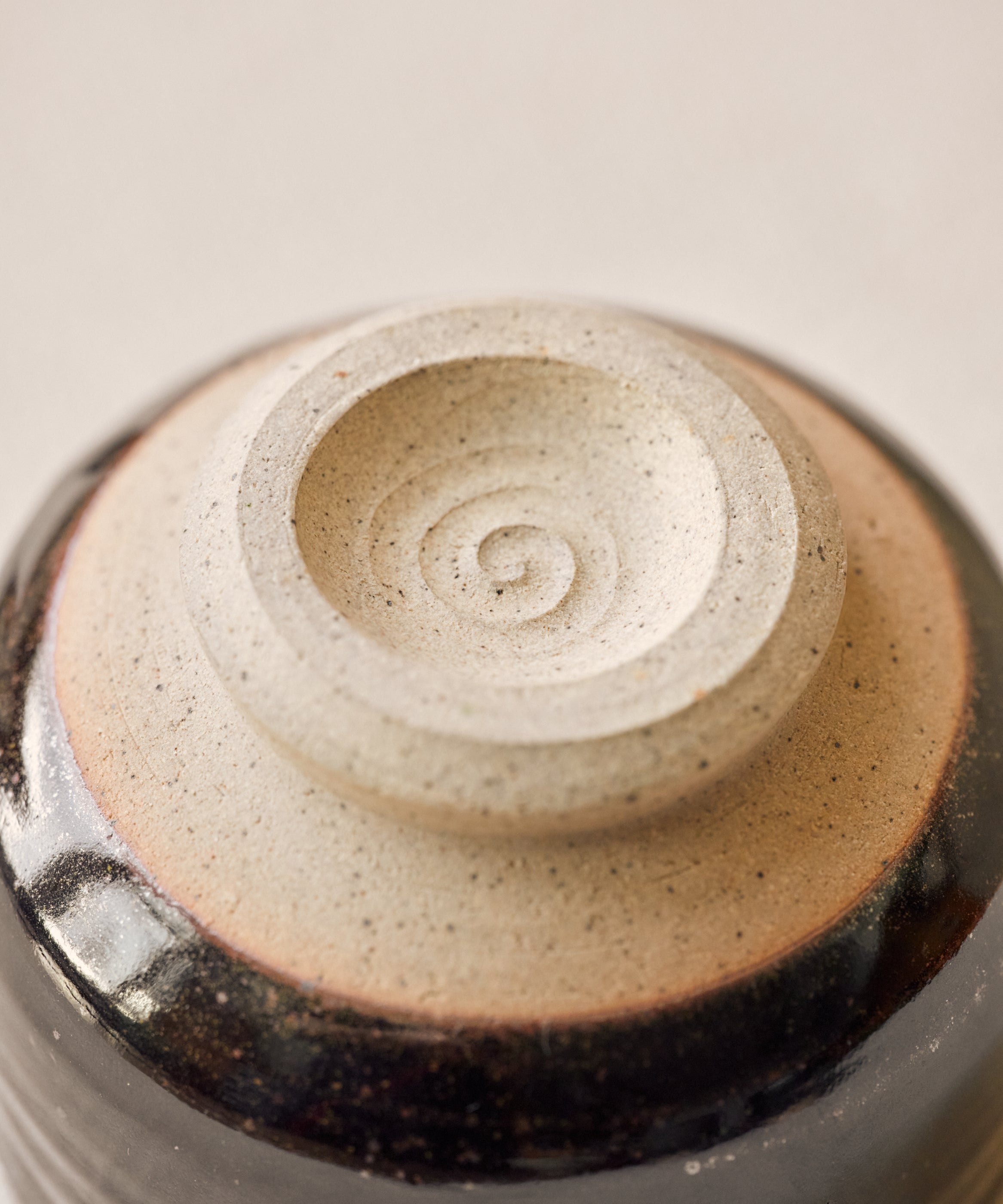 Chawan No. 05 underside, handmade matcha bowl, Vancouver BC