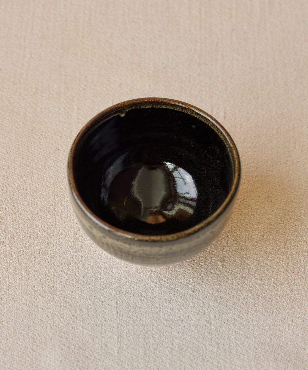 Chawan No. 02 interior, handmade matcha bowl fired at Shadbolt Centre