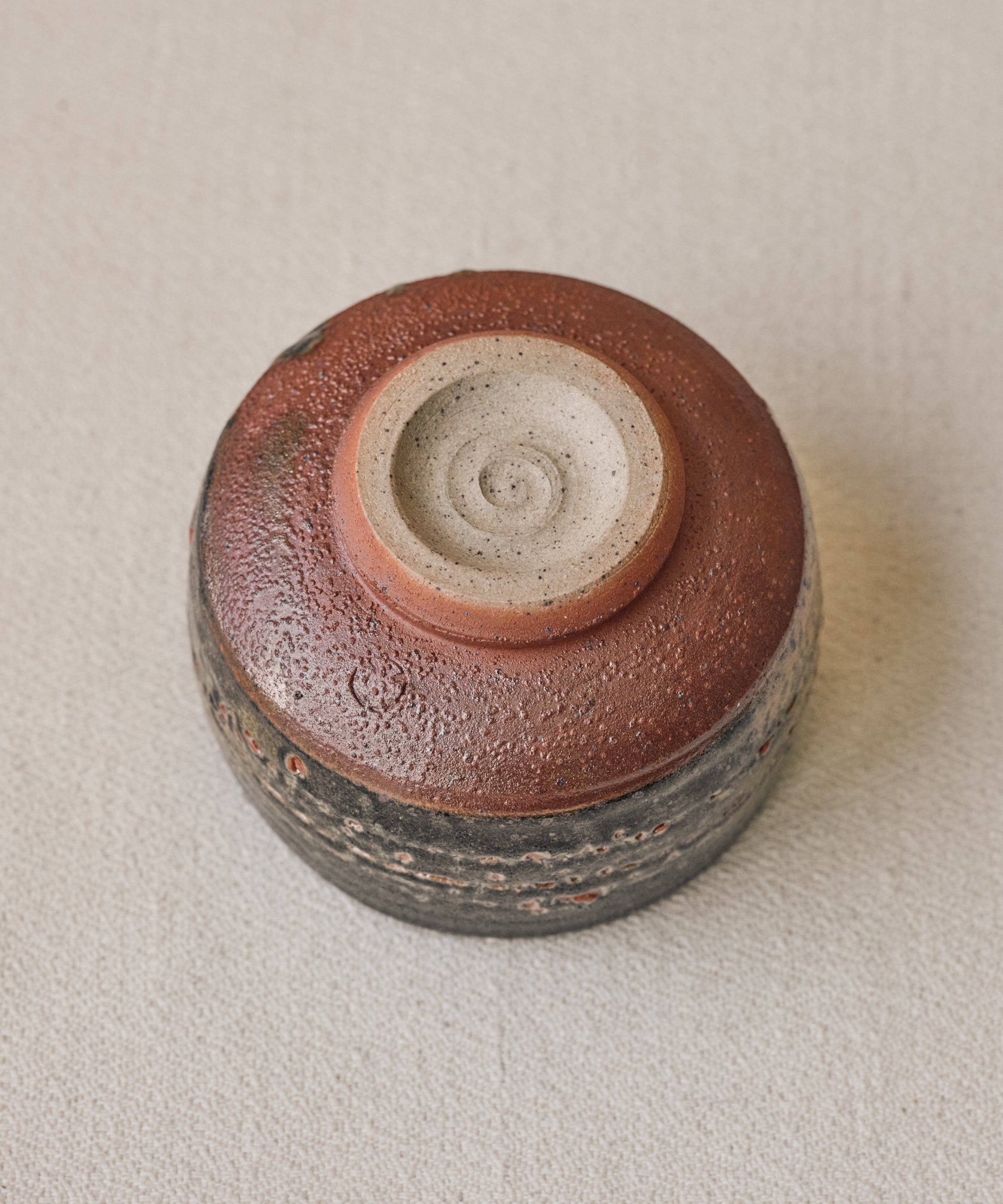 Chawan No. 06 glaze detail, handmade chawan, Vancouver BC
