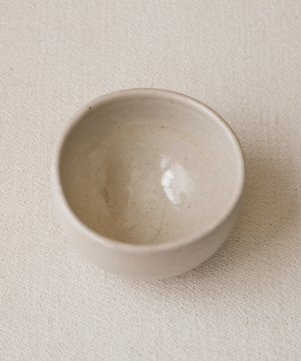 Chawan No. 03 in hand, classic chawan shape for whisking matcha