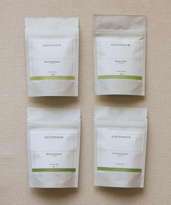 Matcha and Hojicha Tasting Flight