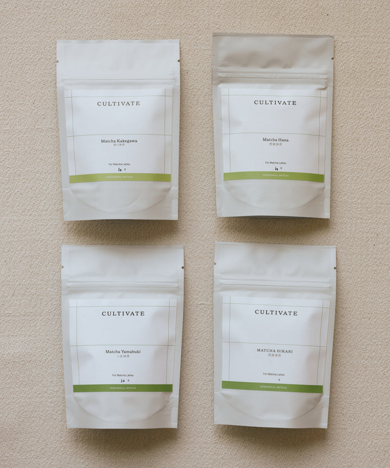 Matcha and Hojicha Tasting Flight