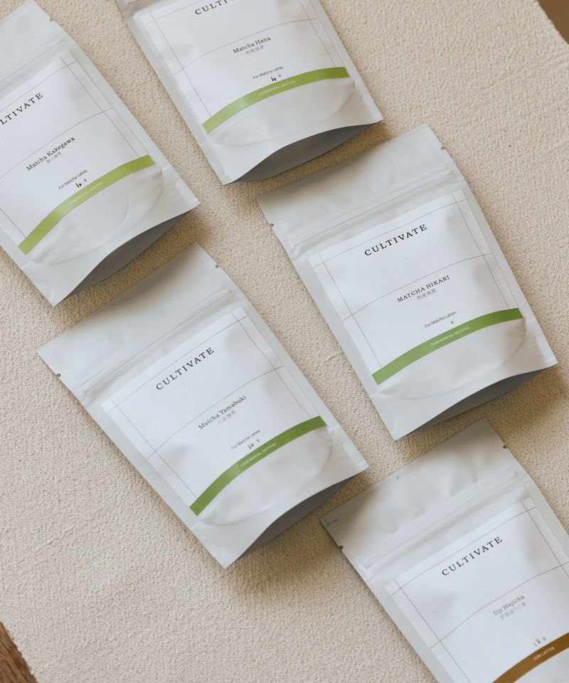 Matcha and Hojicha Tasting Flight