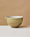 "Chawan" Ombre Green, handcrafted matcha latte bowl by Wang Xinghua, Jingdezhen, ombre green glaze