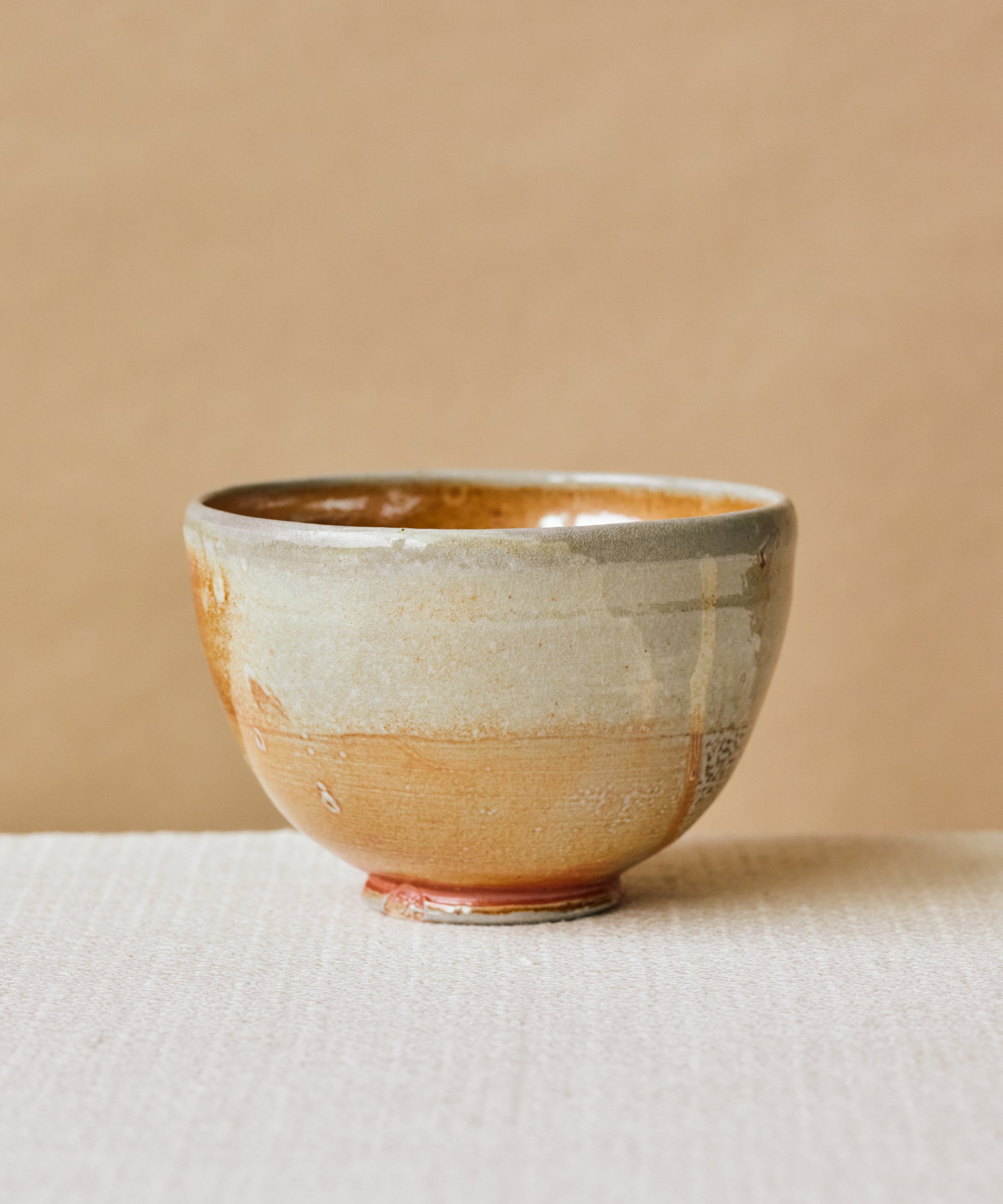 Chawan No. 69 handmade soda-fired matcha bowl by Danny Kostyshin, Vancouver BC