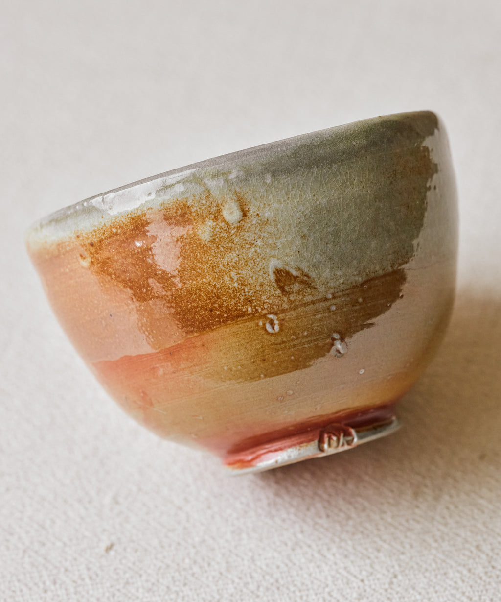 Chawan No. 69 interior, handmade matcha bowl for whisking