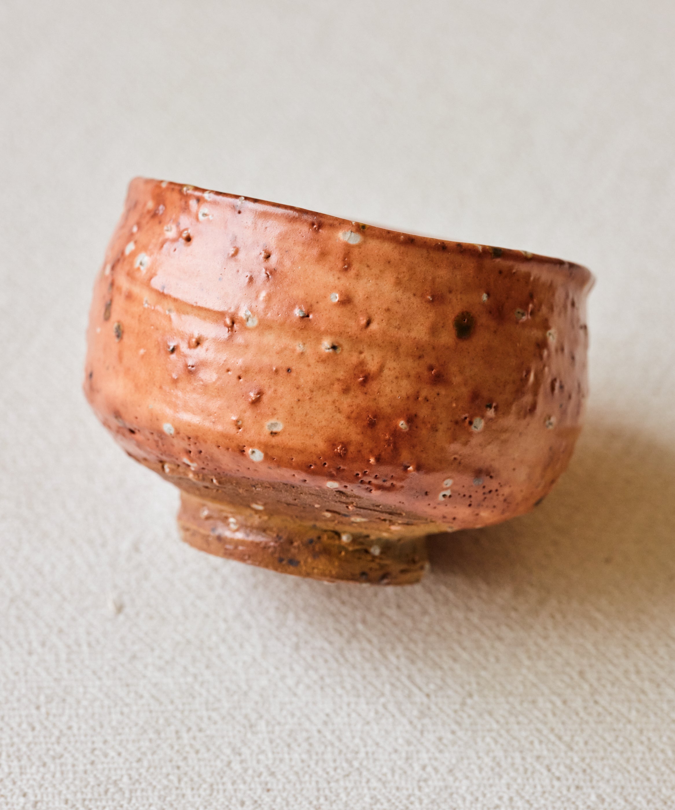 Chawan No. 68 interior, handmade matcha bowl for whisking