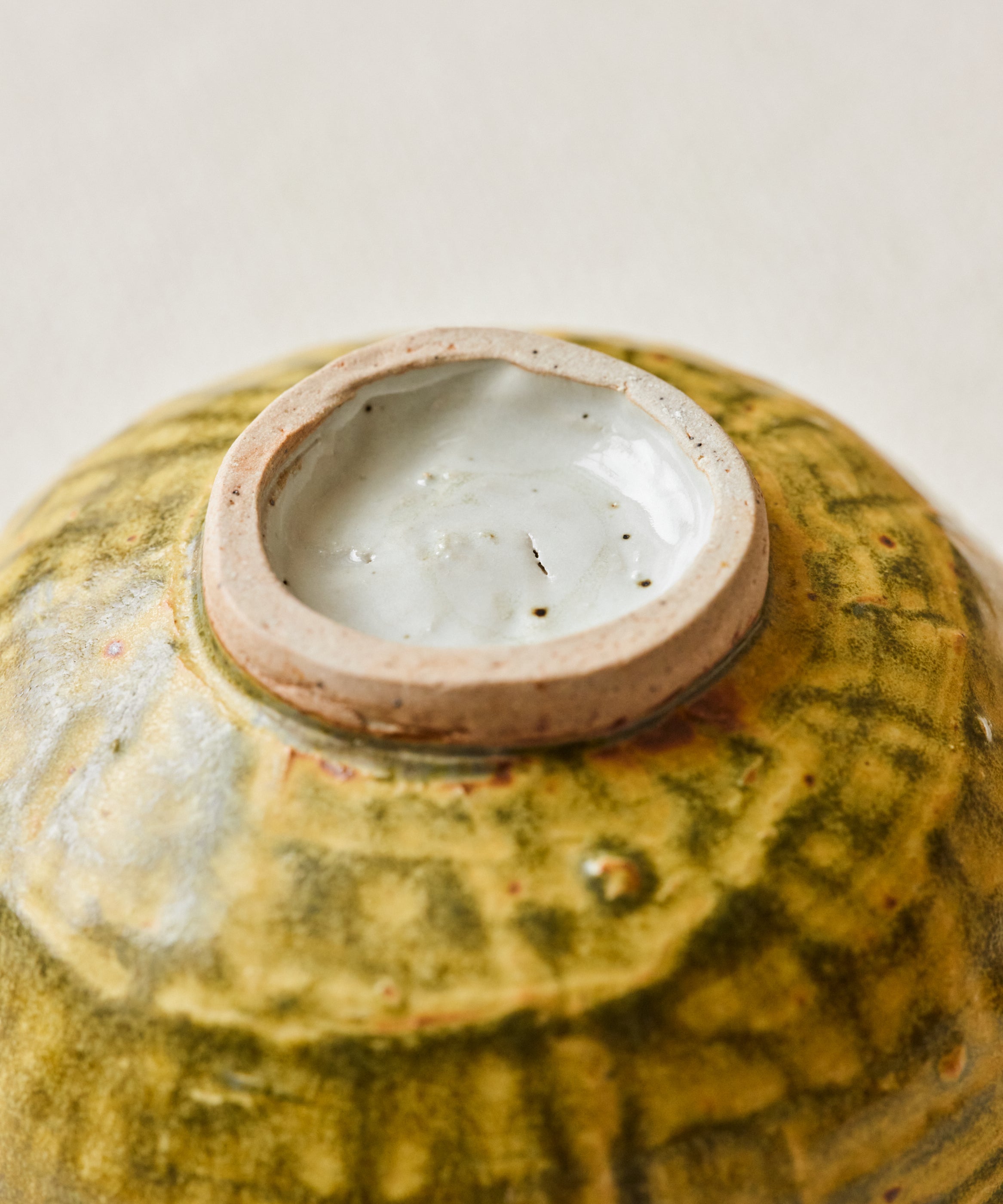 Chawan No. 72 glaze detail, stoneware by Danny Kostyshin
