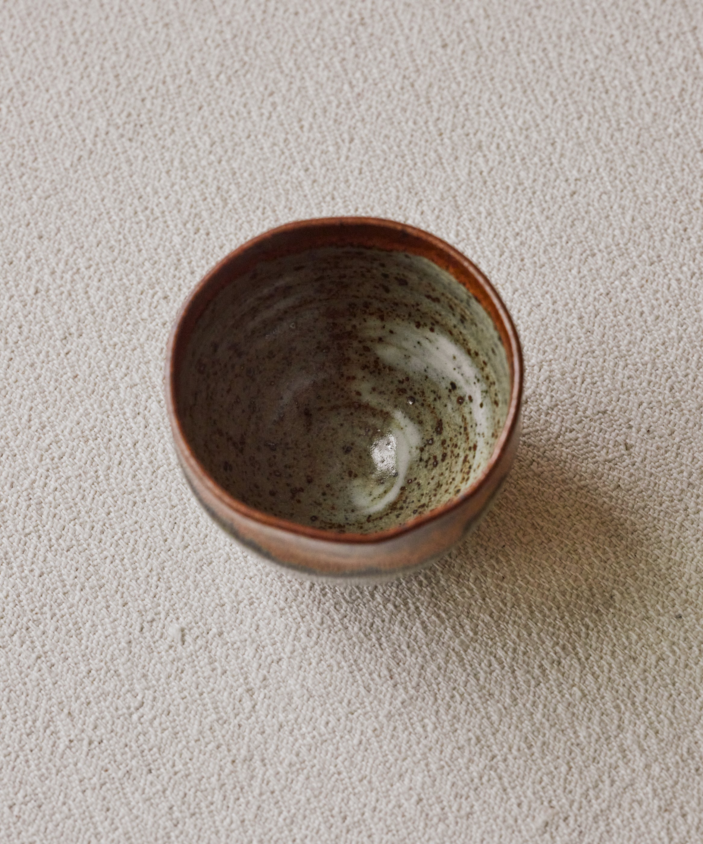 Tea Cup Speckles glaze detail, wood-fired finish by Danny Kostyshin