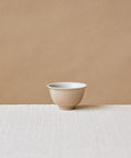 Clamshell Glaze Cup, handcrafted tea cup by Wang Xinghua, Jingdezhen, dusty shell-like glaze with calcification rings