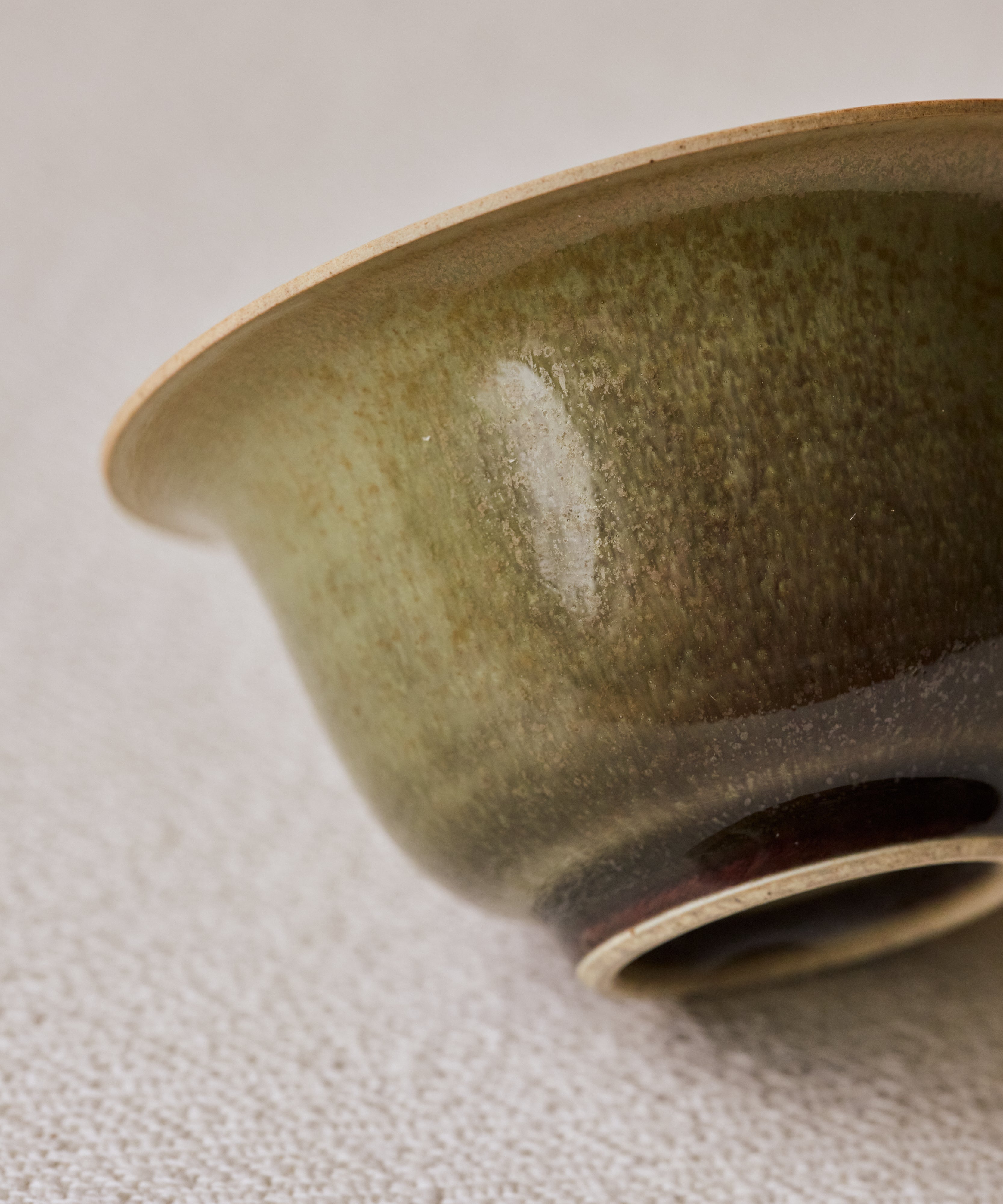 Ombre Green Gaiwan Vol 2 interior glaze, glossy sheen, first glossy interior from Wang Xinghua