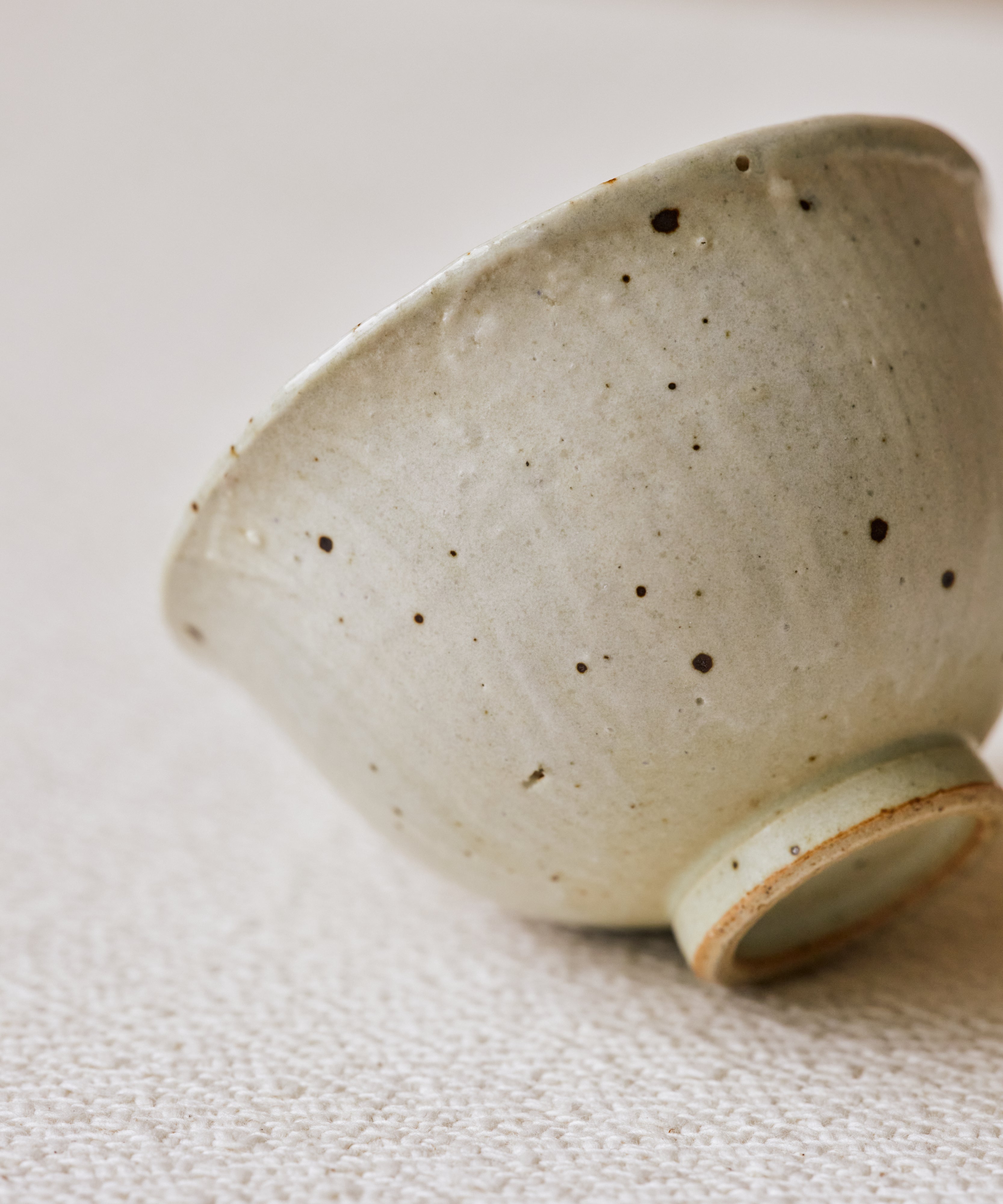 Rock Cup interior, matte white interior glaze, handcrafted by Wang Xinghua, Jingdezhen