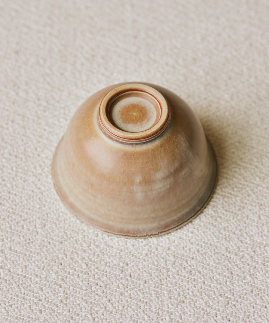 Clamshell Glaze Cup underside, unglazed foot ring, Jingdezhen clay body, Wang Xinghua