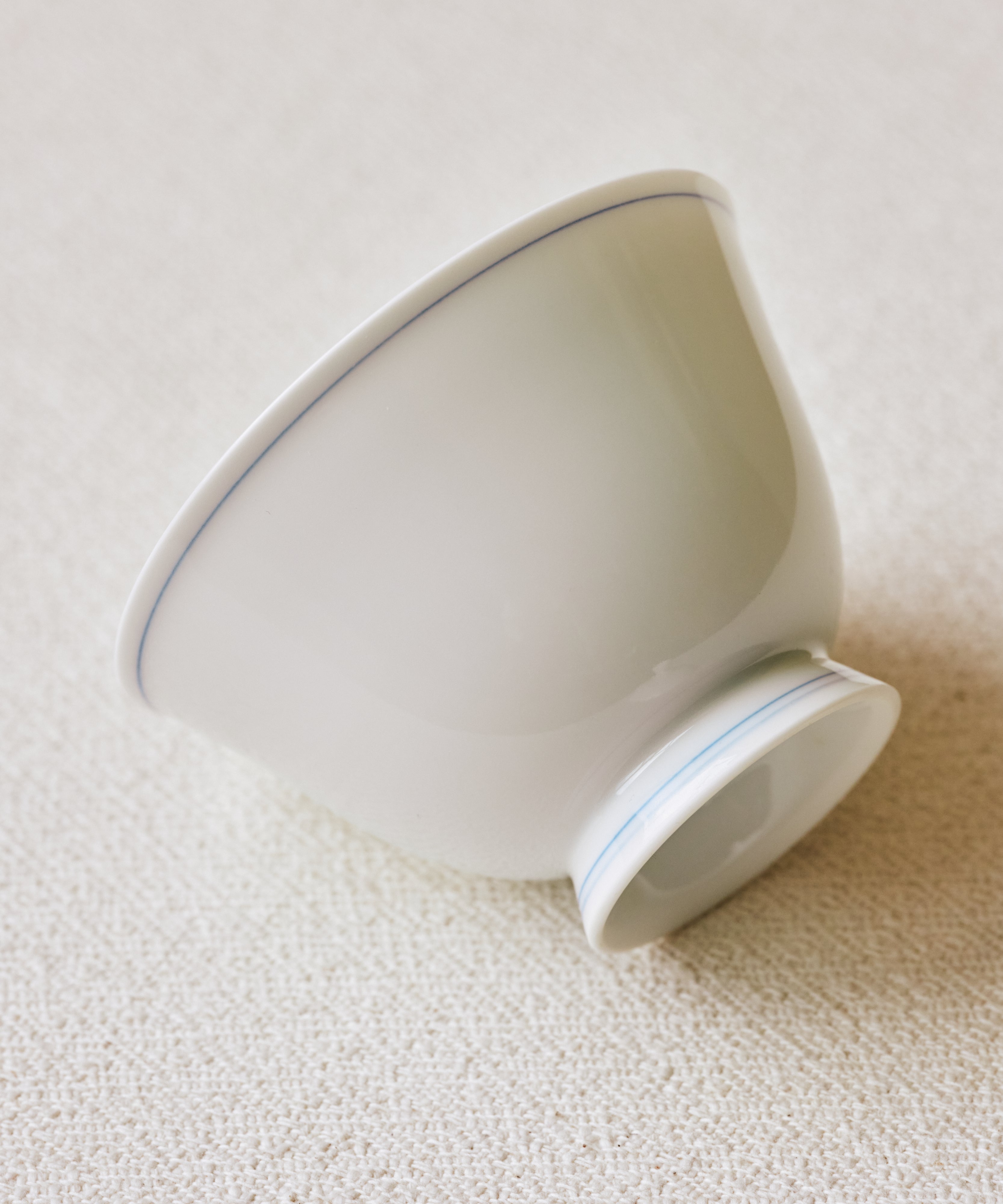 Pearl White Blue Line Gaiwan