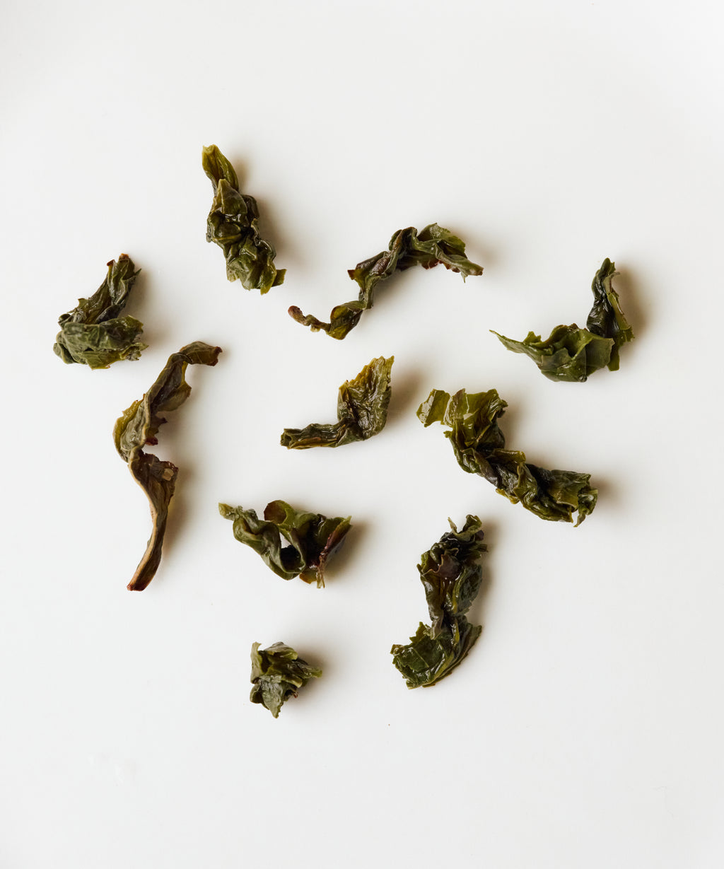 Golden Cassia dry leaves — indigenous Anxi varietal with osmanthus-like fragrance, Meizhuang Village, Fujian