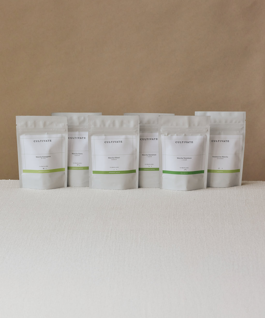 Matcha and Hojicha Tasting Flight