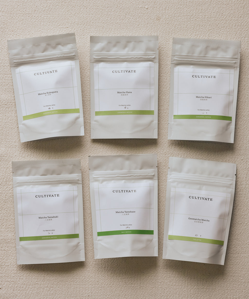 Matcha and Hojicha Tasting Flight