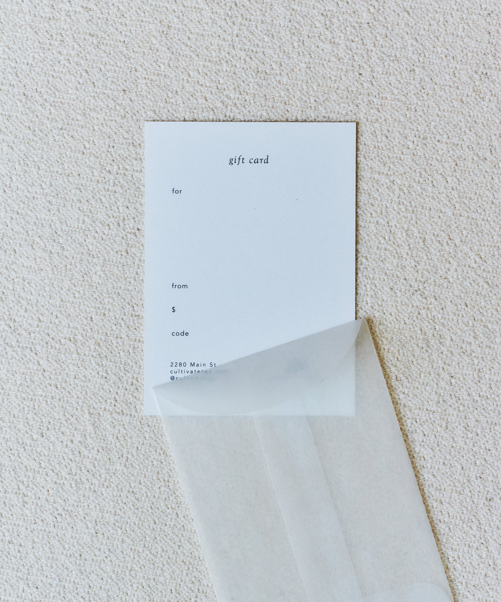 Gift Card (Physical)
