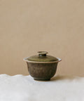 Mini Purple Rain Gaiwan, handcrafted mini gaiwan by Wang Xinghua, Jingdezhen, purple rain glaze
