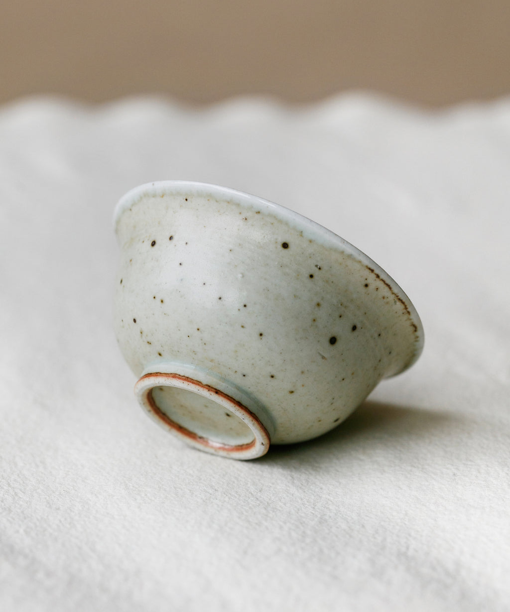 Matte Grey Cup interior, grey interior glaze, handcrafted by Wang Xinghua, Jingdezhen