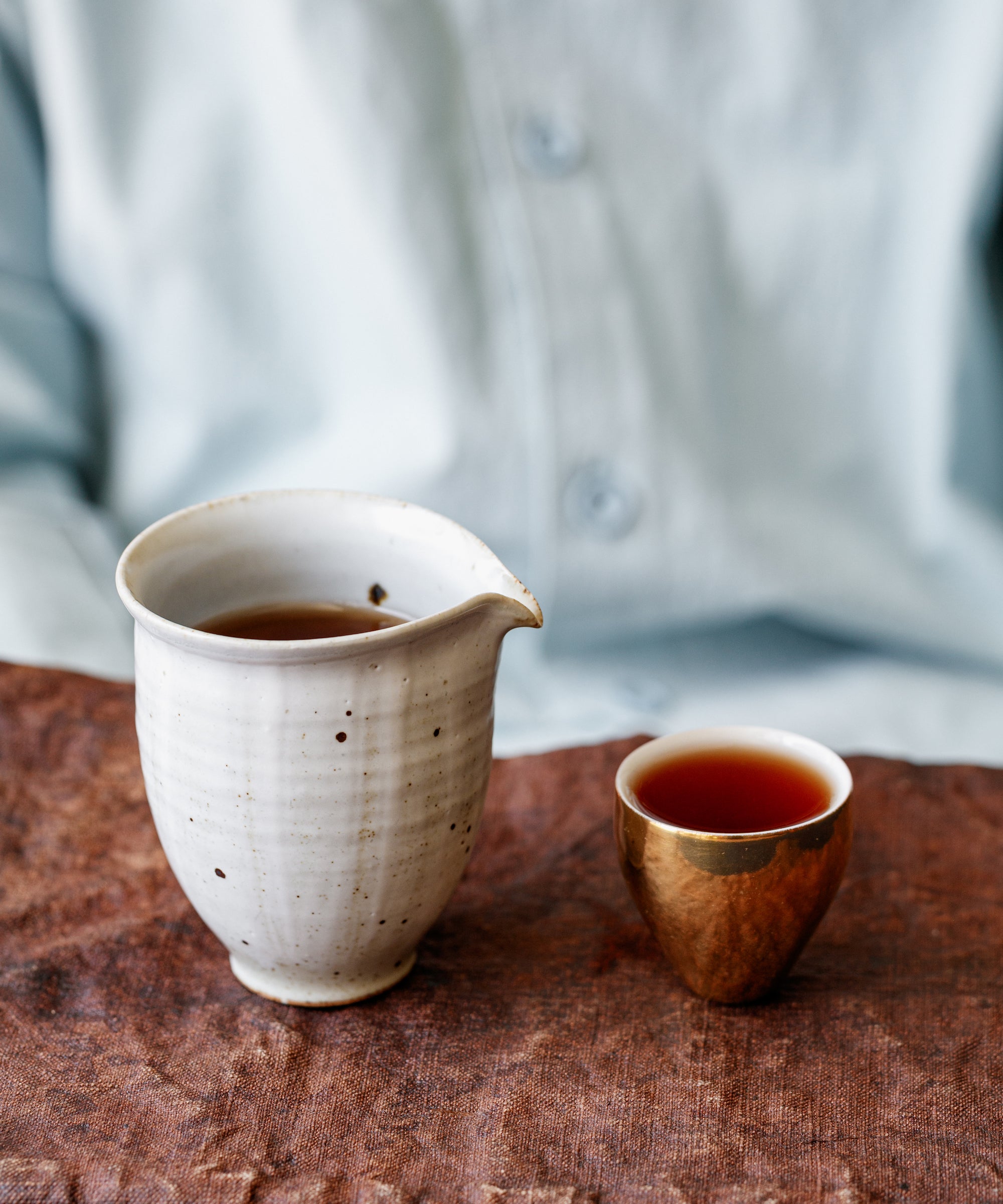 Two-years Cave-aged Liubao wet leaves — Liu Bao dark tea, Wuzhou, Guangxi