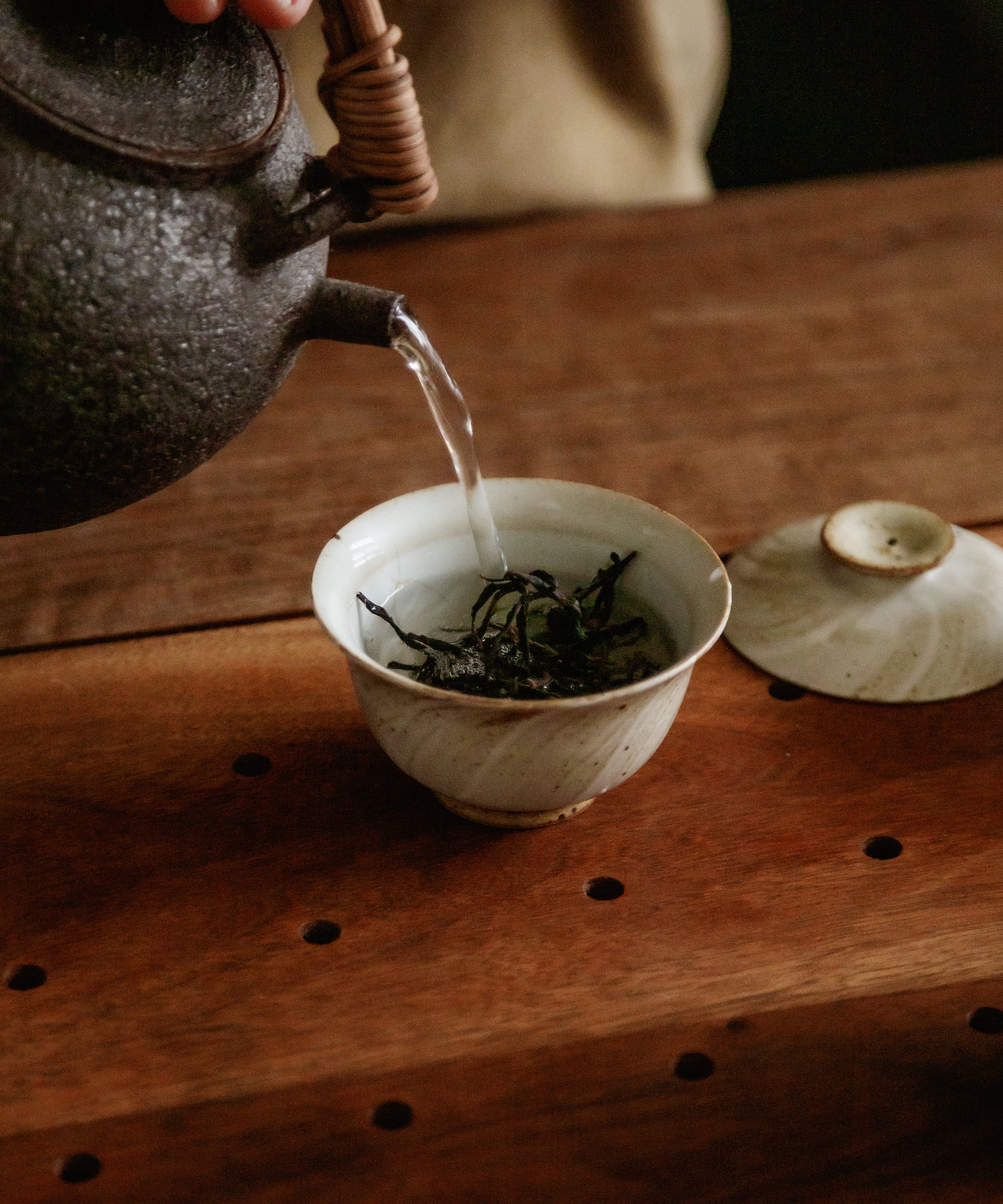 Brewing Old Grove Lingtou Baiye — Phoenix oolong classified as China's Famous Tea, Chaozhou