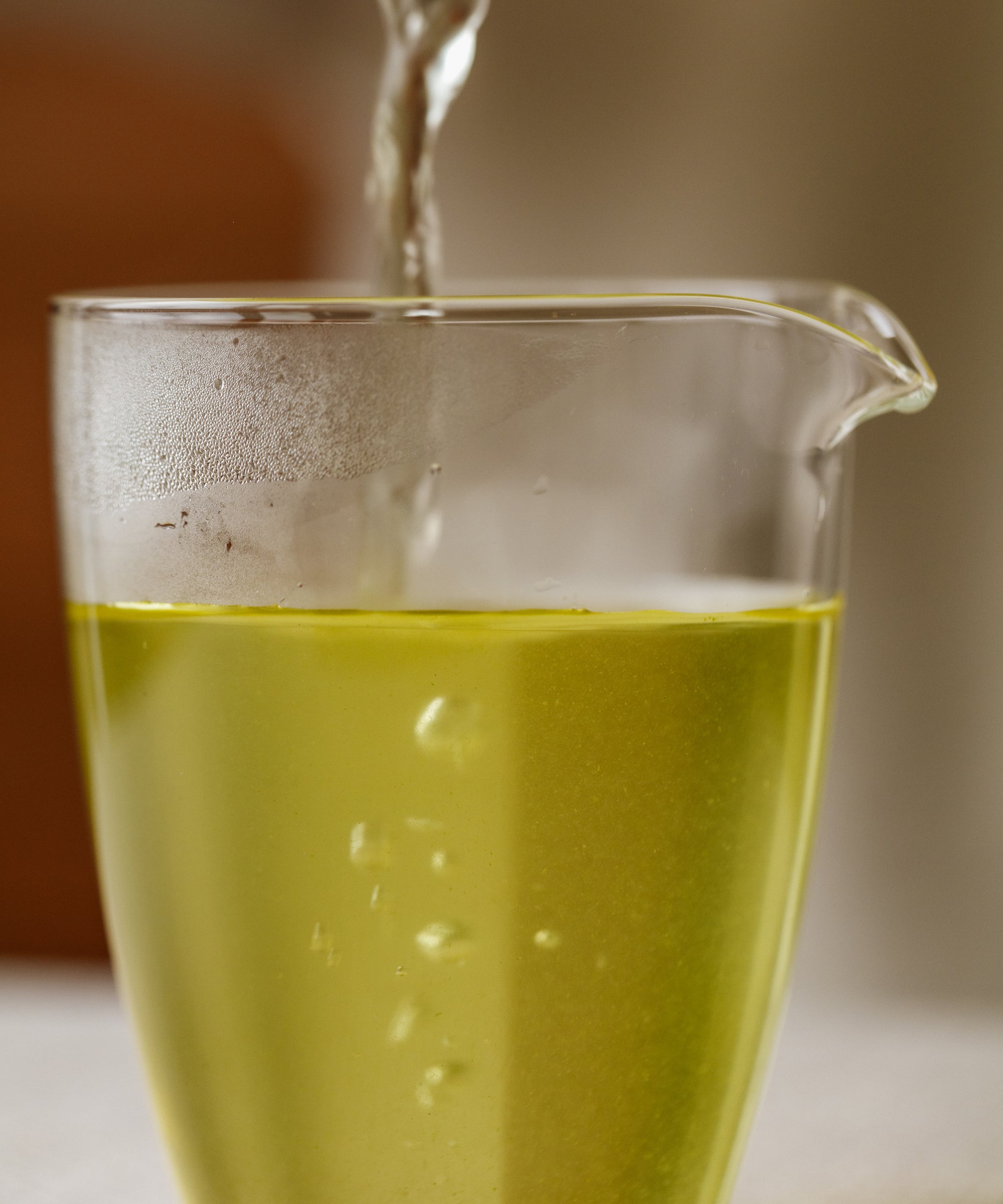 Tsuyu Hikari liquor — silky sencha with vegetal notes and dissolved rock sugar, Yame