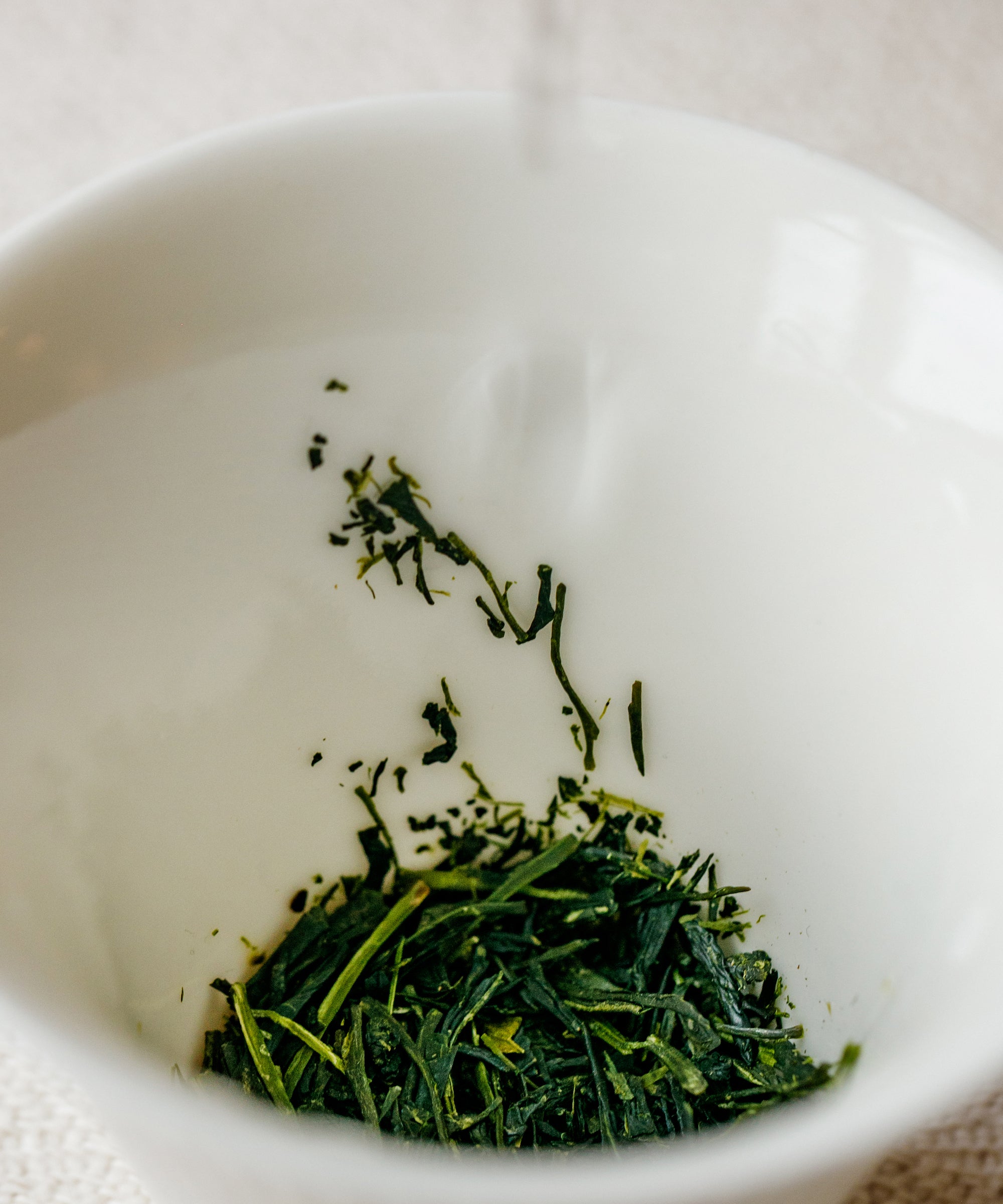 Oku Yutaka dry leaves — cold-resistant varietal sencha from mountain fog terroir, Yame