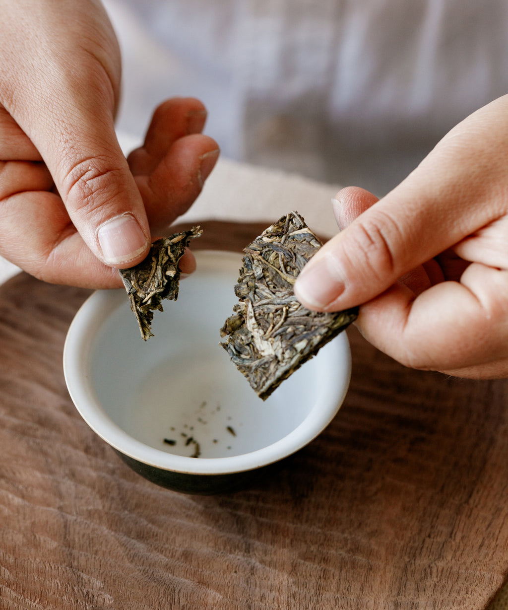 Wuliangshan Single Groves liquor — perfumed, sweet, succinct single grove sheng pu'erh, Yunnan