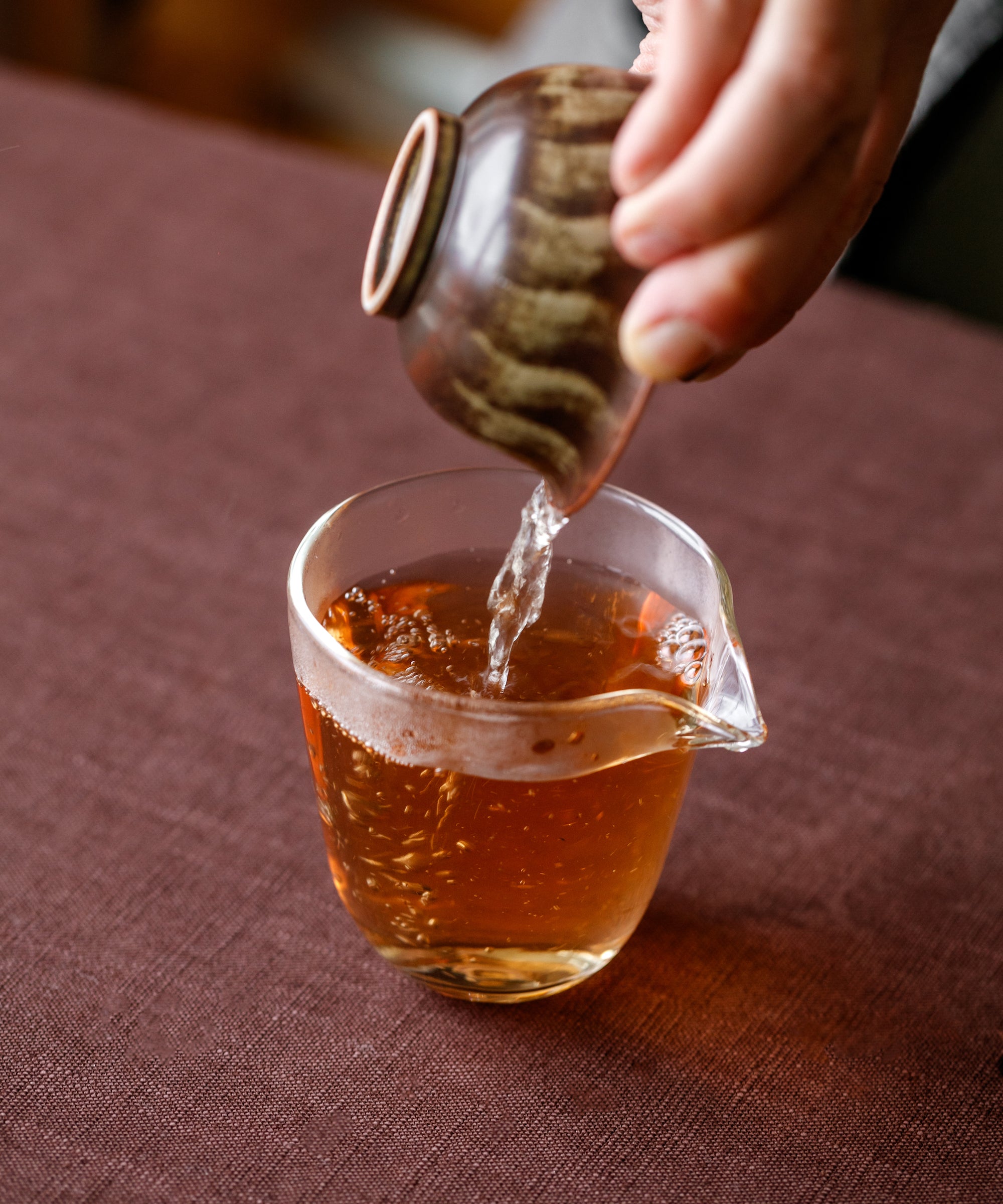 Honey Orchid wet leaves after brewing — Phoenix dancong from Dazhi Mountain, Chaozhou, Guangdong