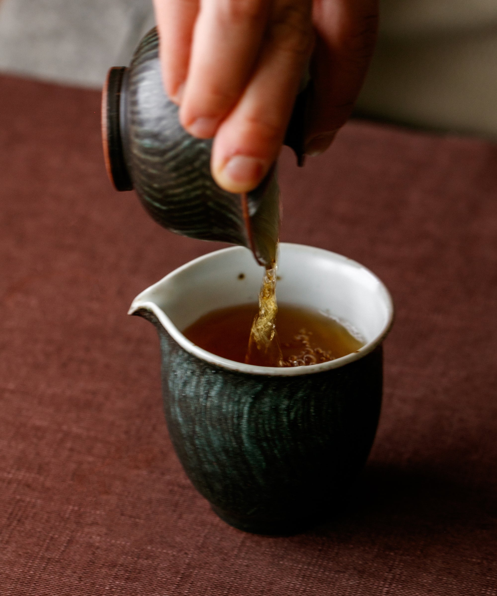 Laoshan Black wet leaves after brewing — Mr. Tang's Shandong black tea, Laoshan, Qingdao