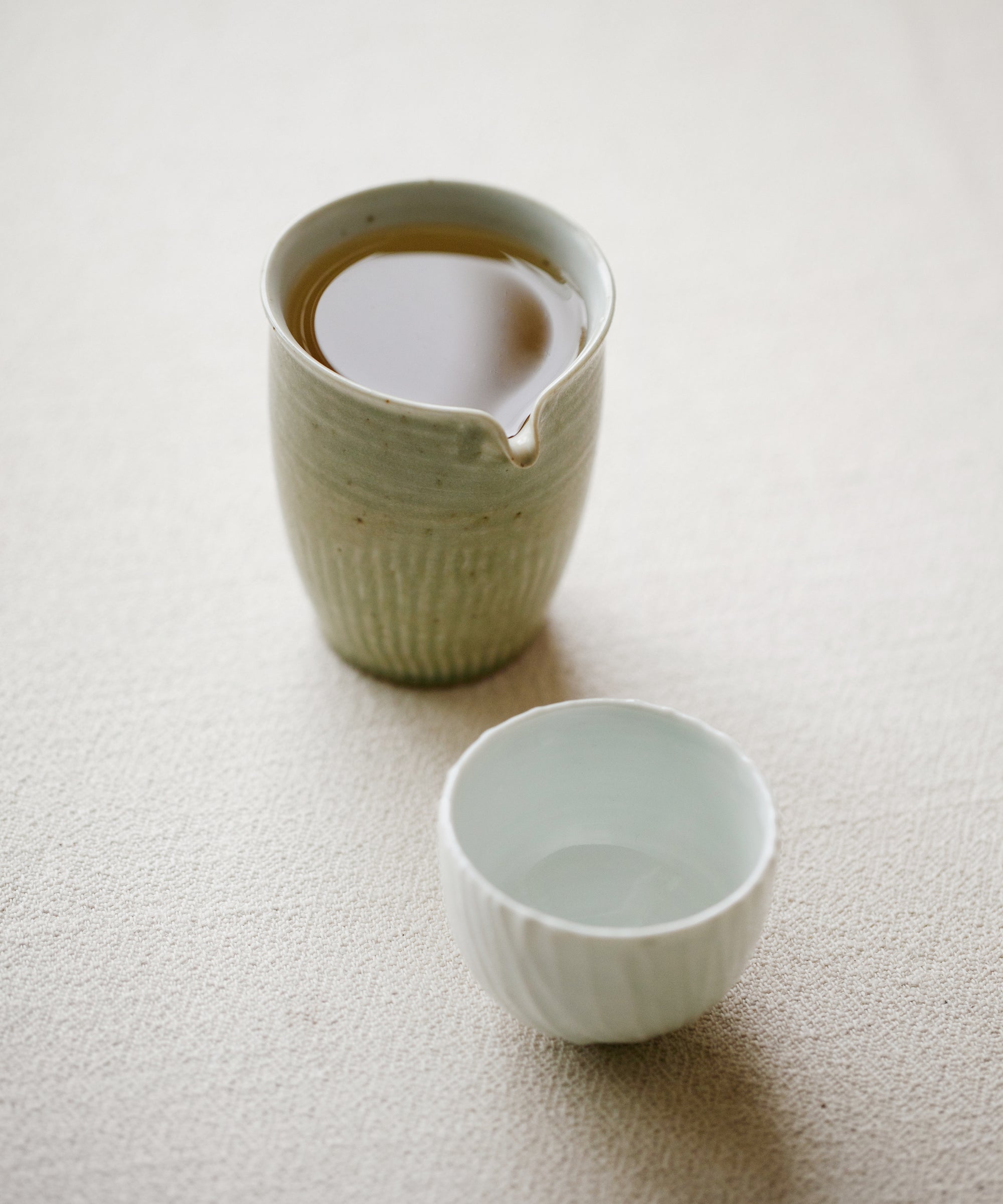 Jasmine Wild White brewed in cups — October 2024 harvest pressed with Zhenghe alpine jasmine