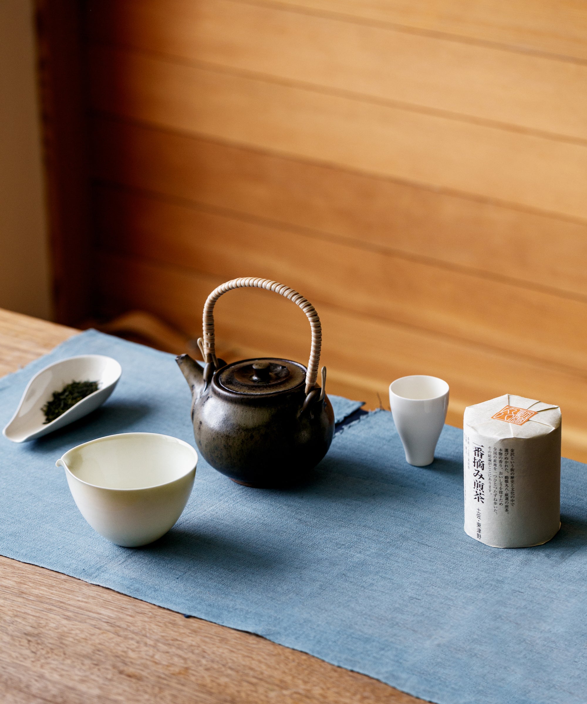 Toga Higashitsuno dry leaves — Yabukita sencha from 1300 ft, Kochi, Shikoku