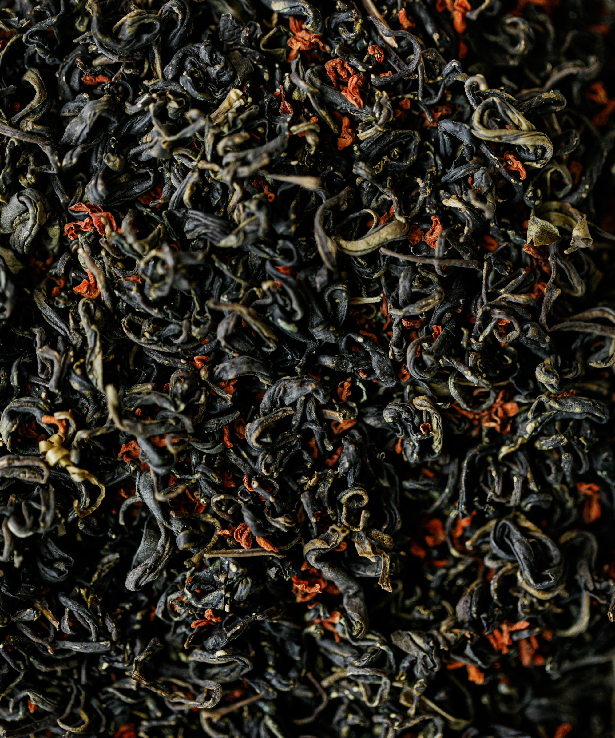 Osmanthus Laoshan Green dry leaves — scented green tea with osmanthus flowers, Shandong