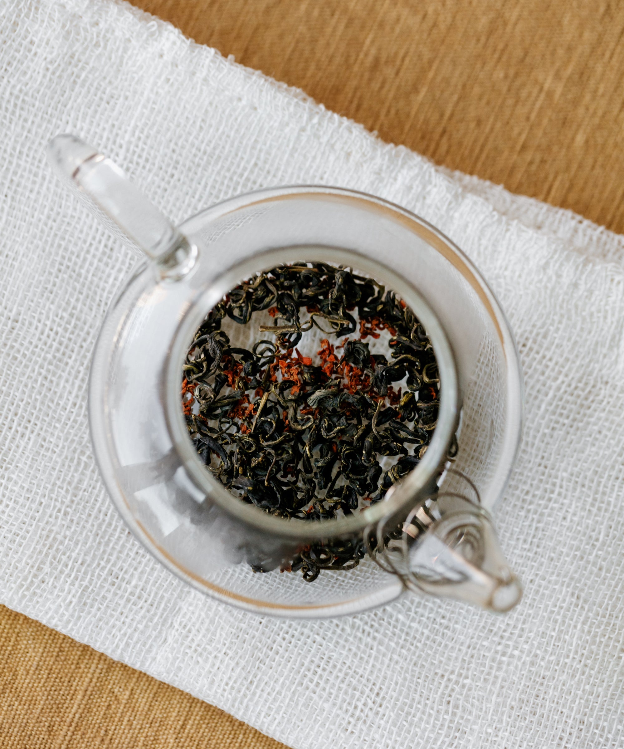Brewing Osmanthus Laoshan Green — Mr. Tang's osmanthus green tea, Laoshan, Qingdao