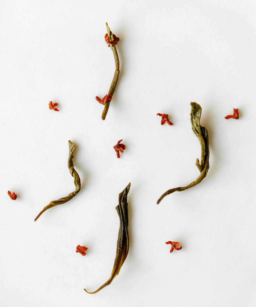 Osmanthus Laoshan Green by Mr. Tang — osmanthus-scented green tea from Laoshan, Qingdao
