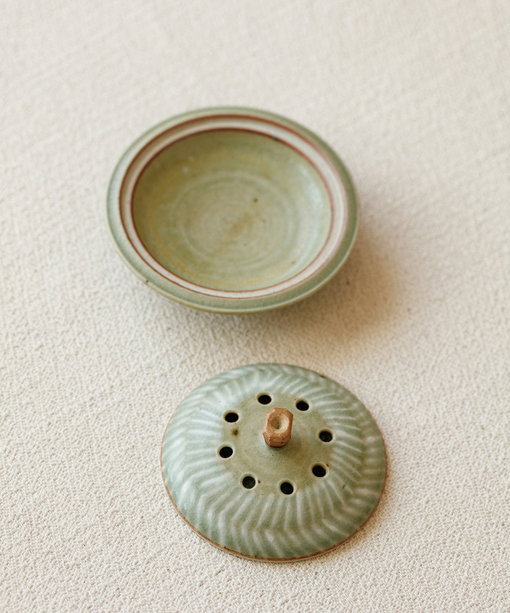 Green Celadon Incense Burner