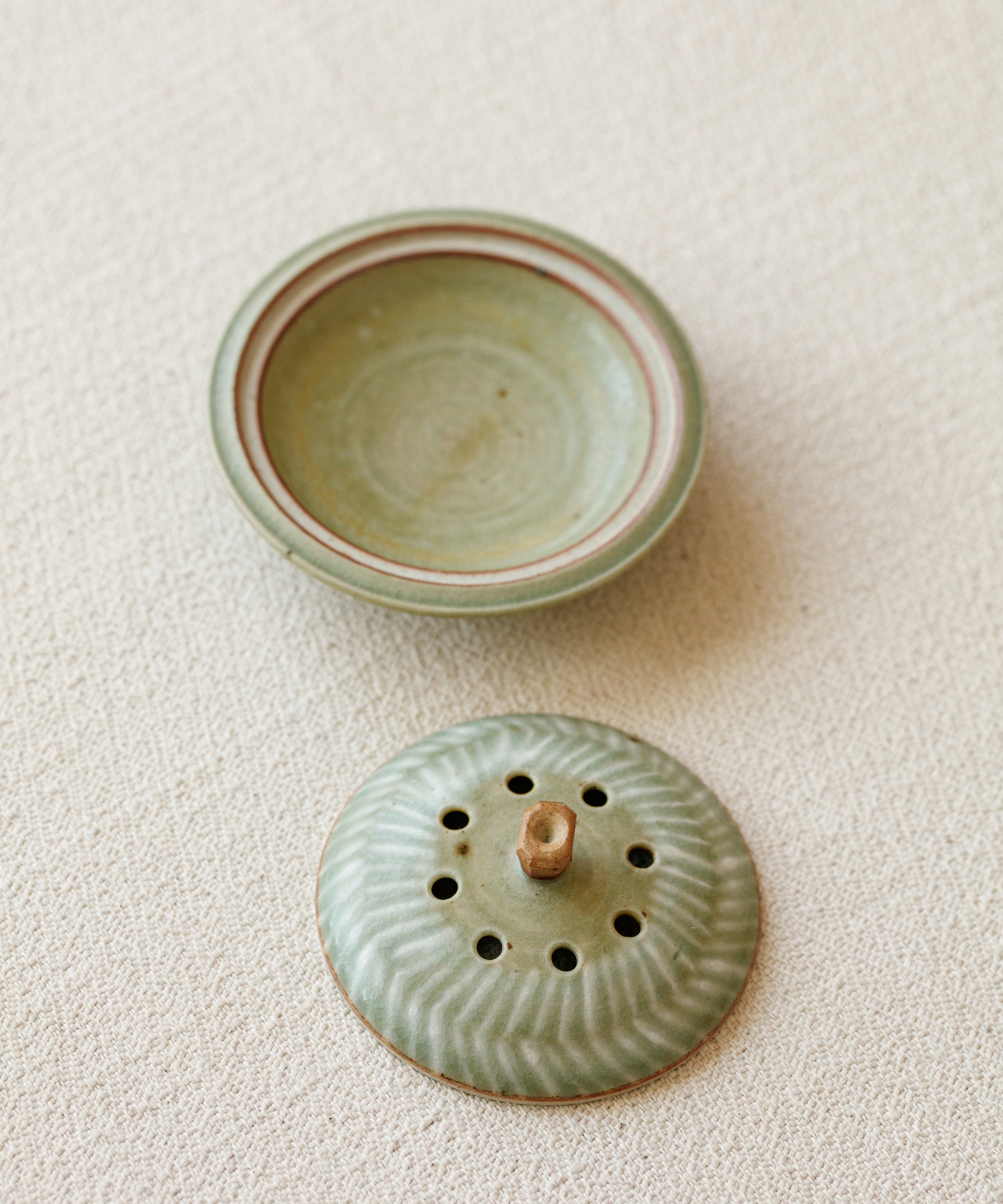Green Celadon Incense Burner