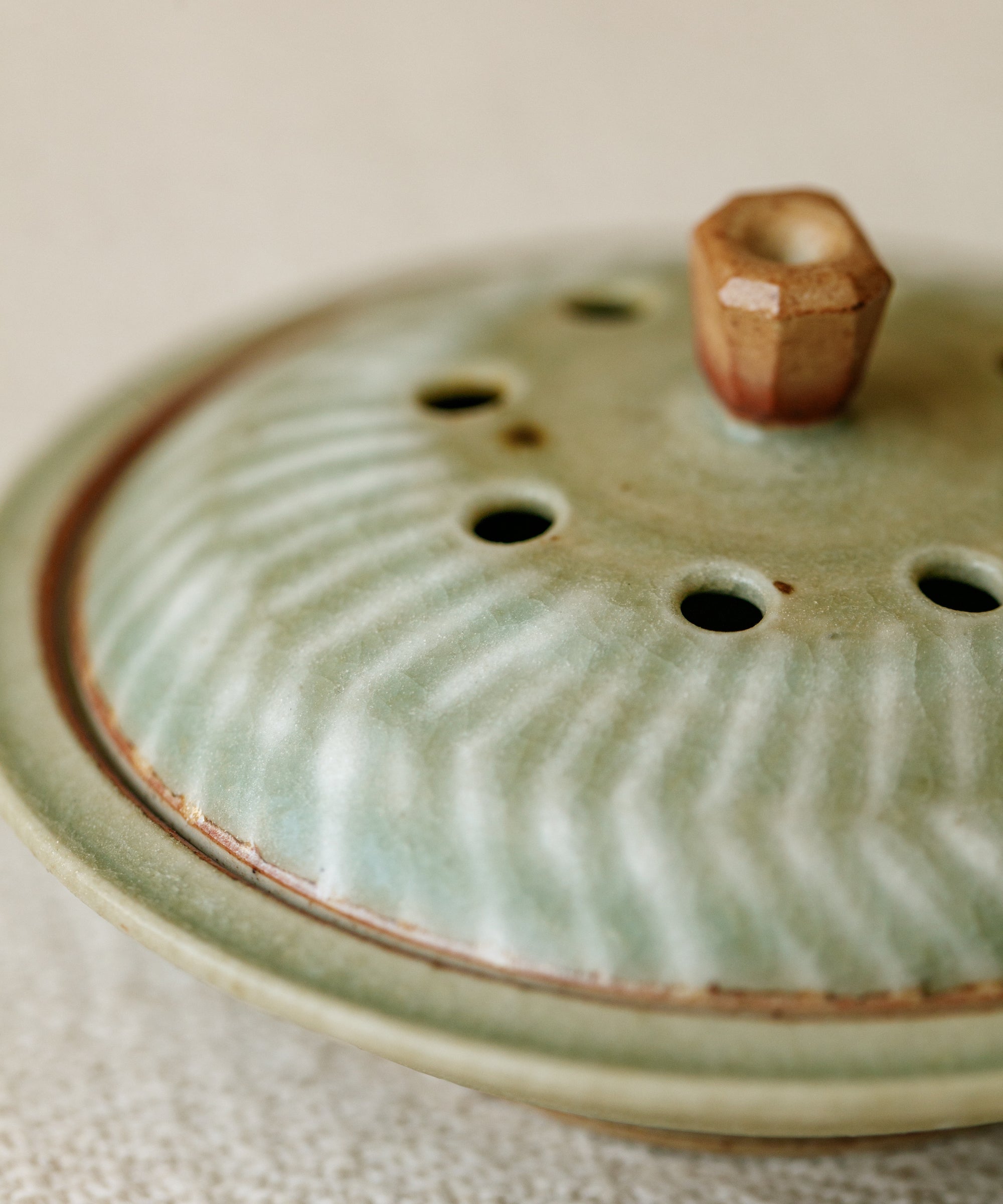 Green Celadon Incense Burner