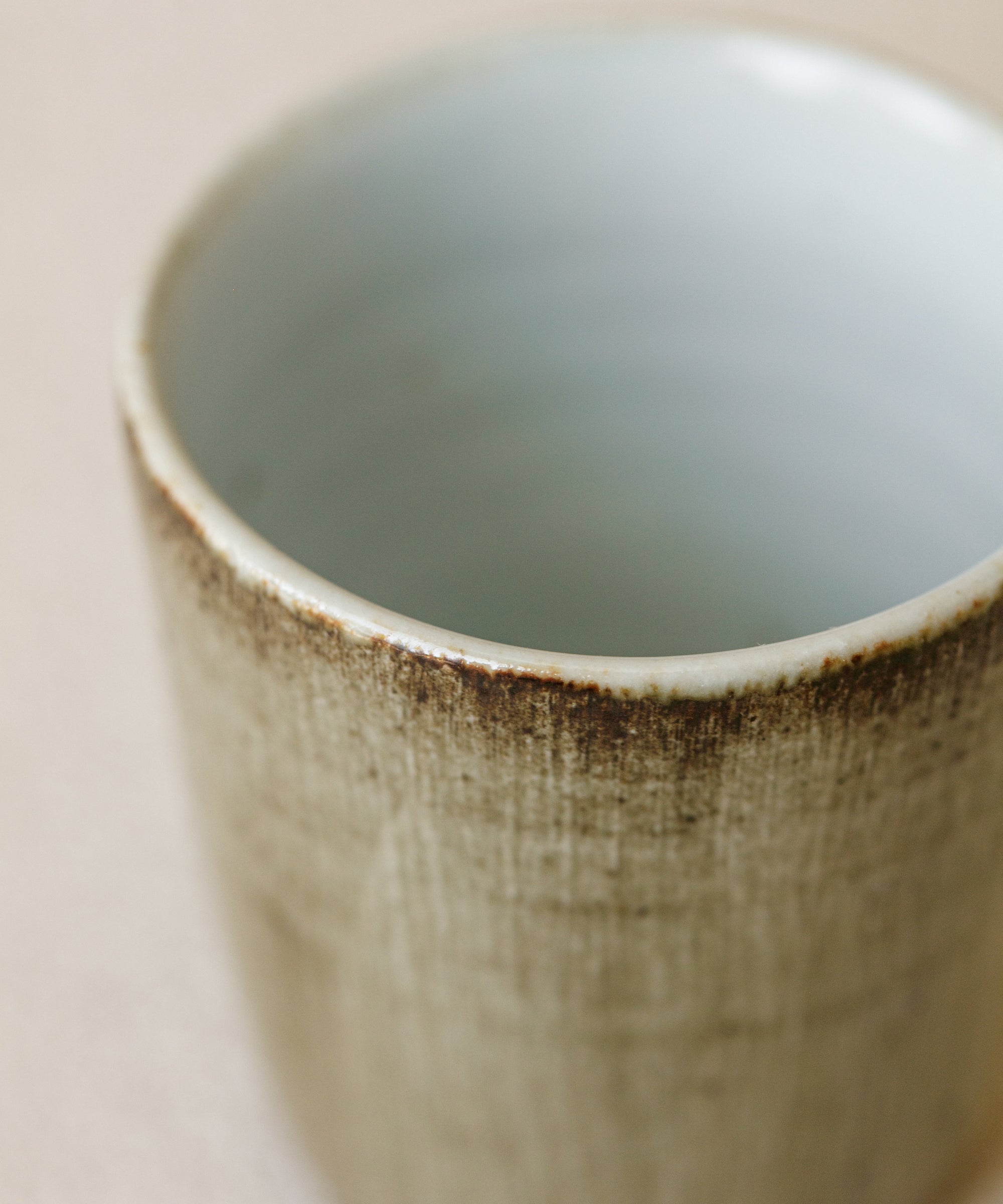 Mug IV glaze detail, unique glaze surface, Jingdezhen clay and porcelain
