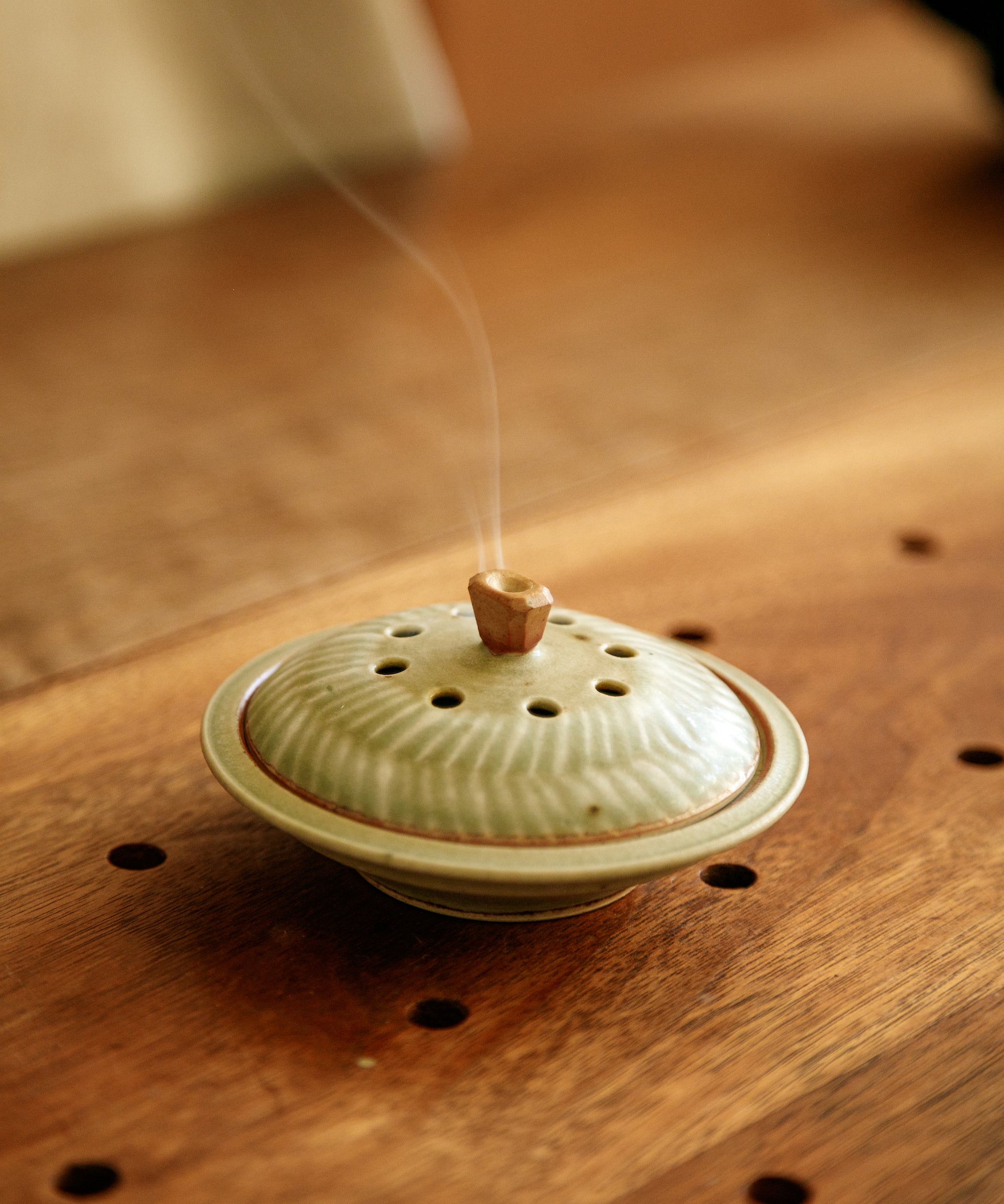 Green Celadon Incense Burner