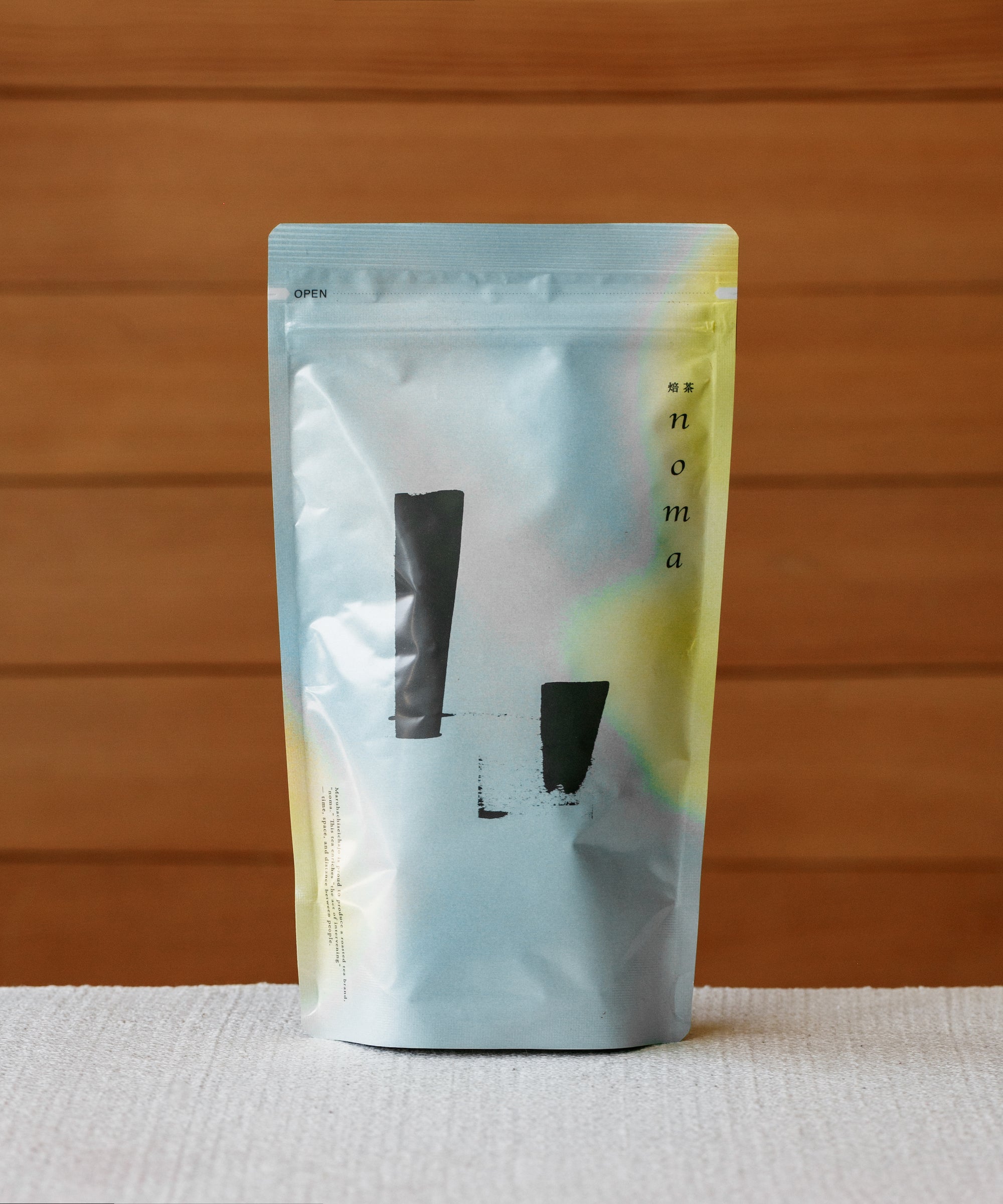 Noma seasonal hojicha Koshun packaging by Maruhachi Tea Factory