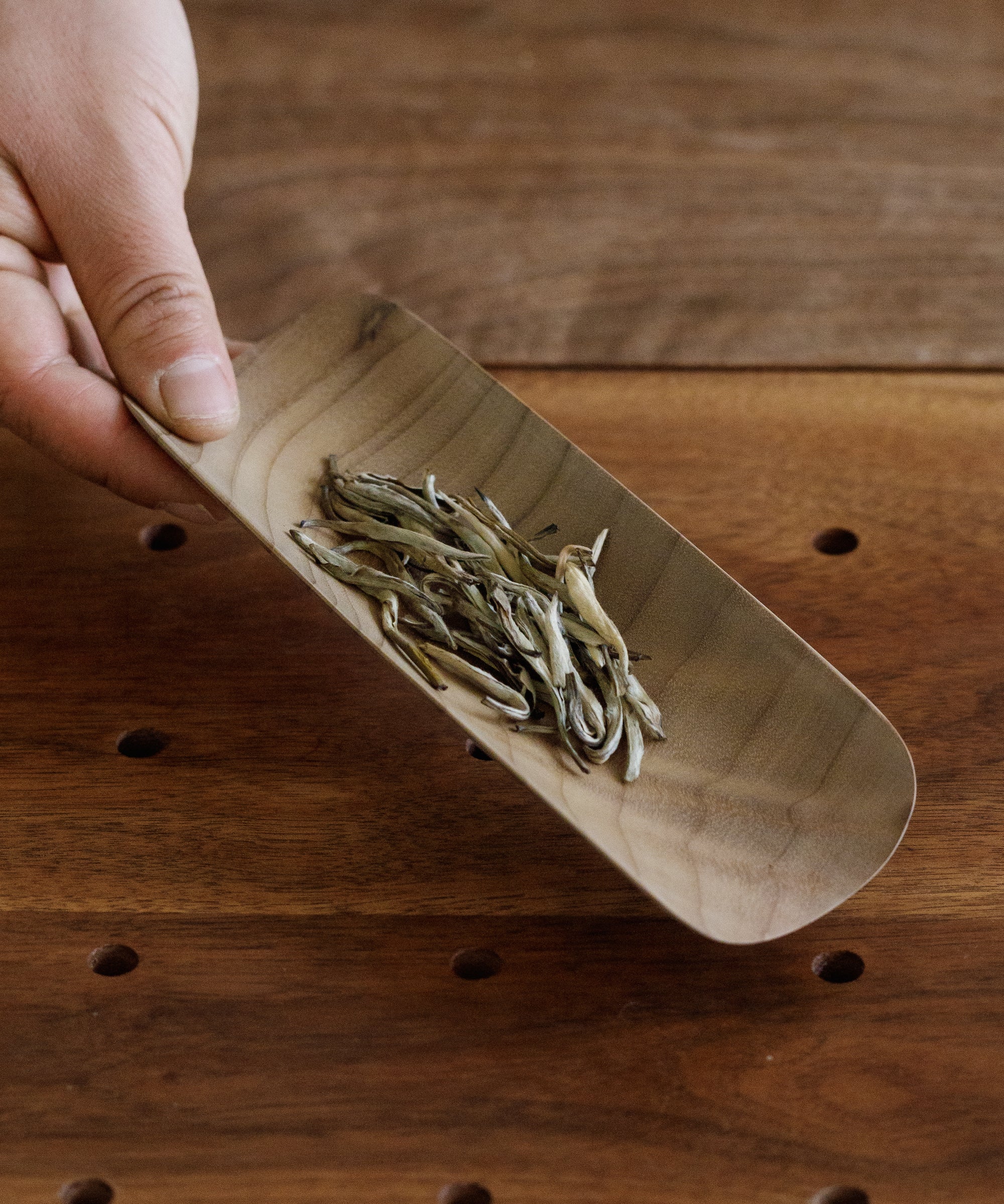 Rare Nanmu Wood Tea Scoop Four