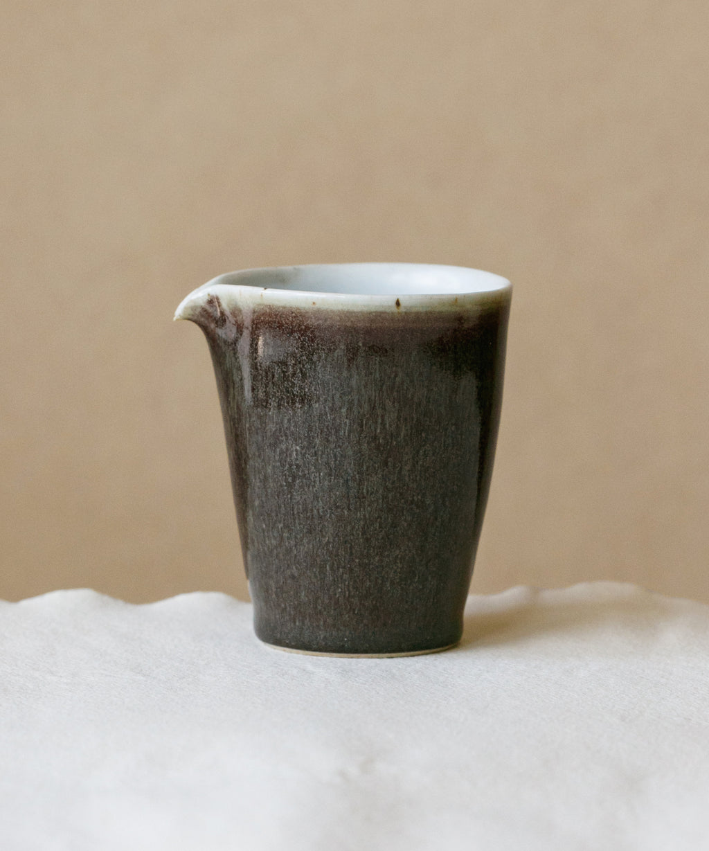 Purple Rain Pitcher, handcrafted tea pitcher by Wang Xinghua, Jingdezhen, purple rain glaze