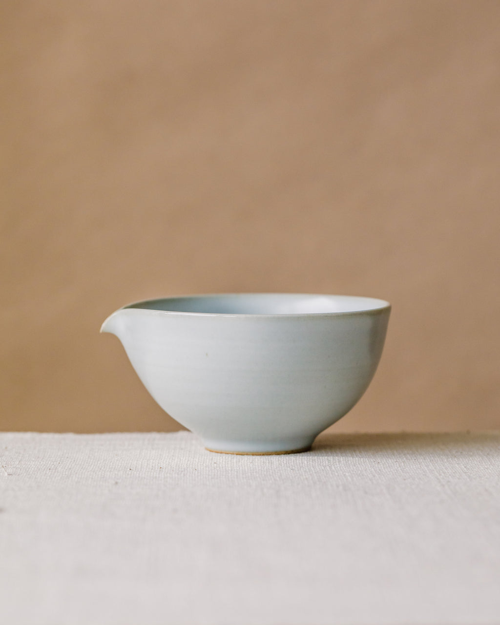 "Chawan" Sateen Porcelain, handcrafted matcha latte bowl by Wang Xinghua, Jingdezhen, silky sateen glaze