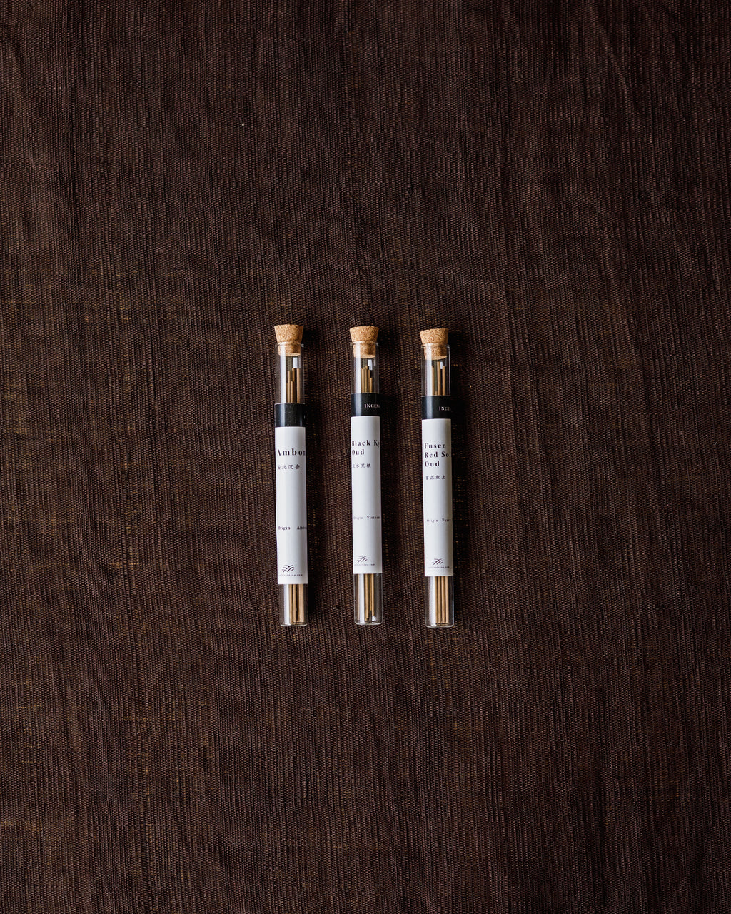 Premium Oud incense experience collection, three highest grade single origin ouds