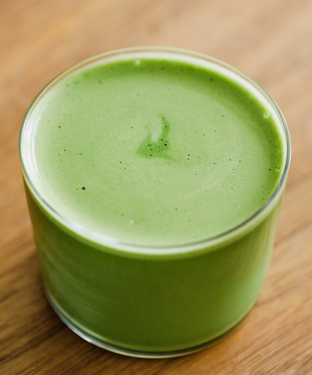 Oku Yutaka matcha latte styled at the Cultivate Tea back bar