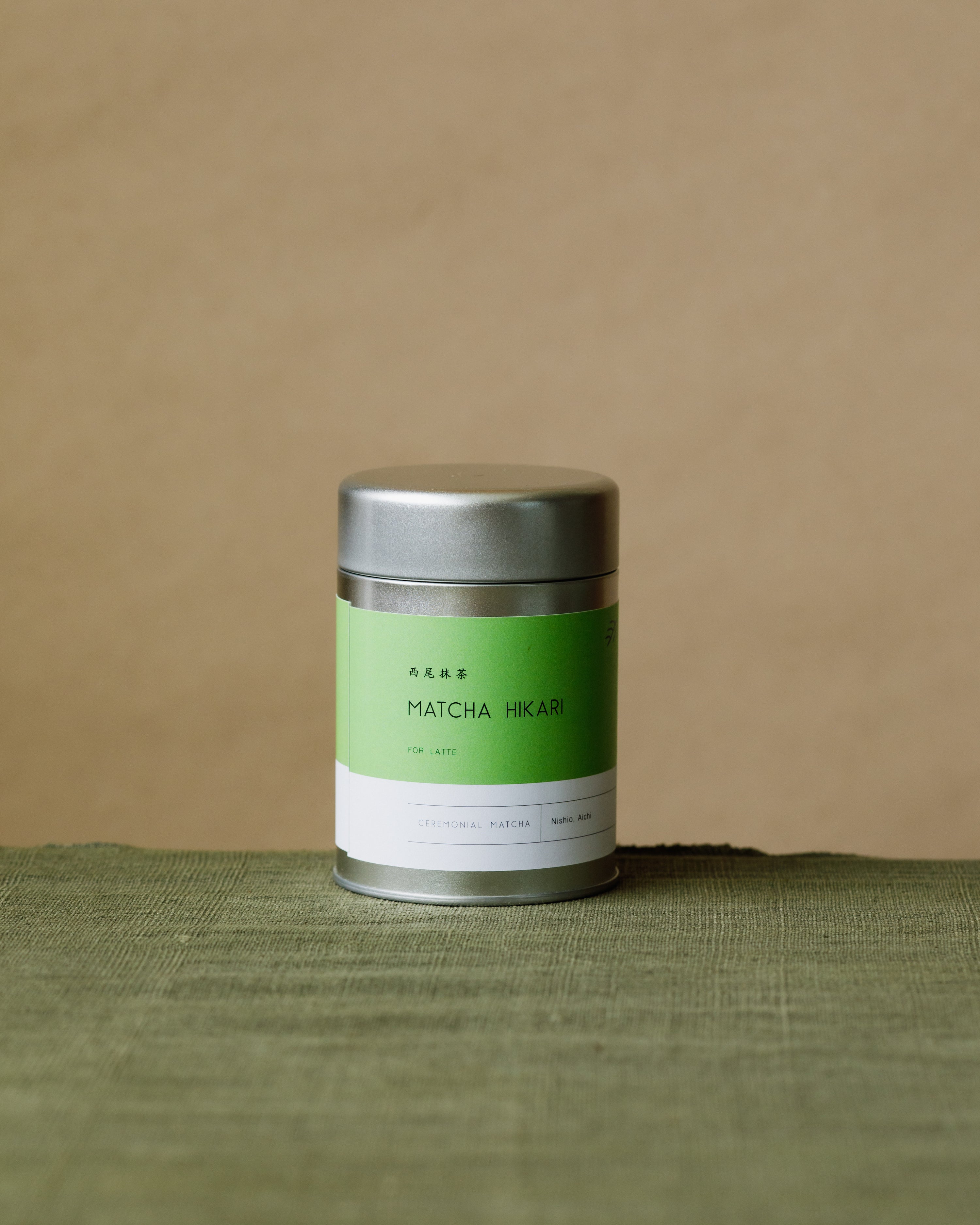 Matcha Hikari 100g bag and 50g tin by Cultivate Tea Vancouver