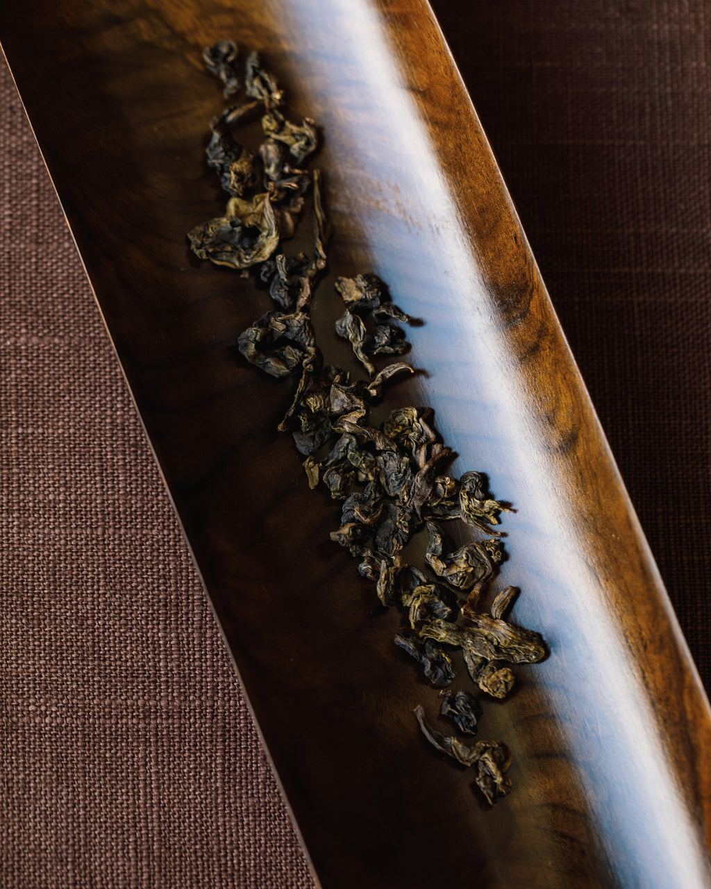 Autumn Tieguanyin leaves — old grove Tieguanyin from Master Wu's garden at 3200 ft, Shimen Village